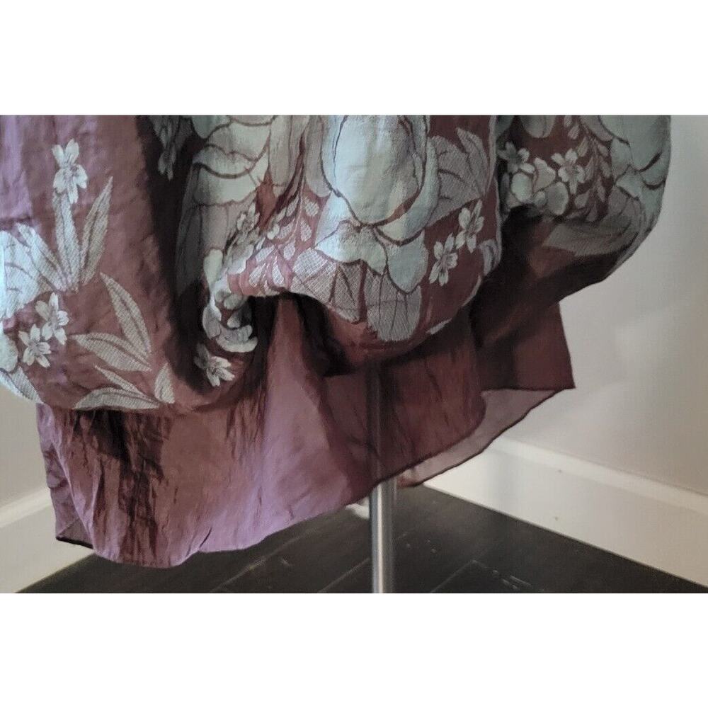Lapis Anthropologie Womans Purple/Gray Strapless Dress One Size Bustles - Picture 4 of 9